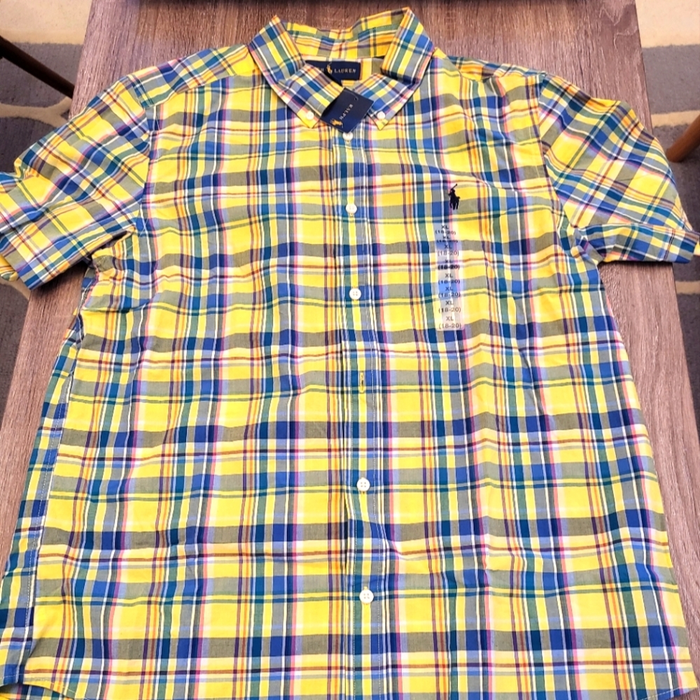 Ralph Lauren Kids Button down plaid